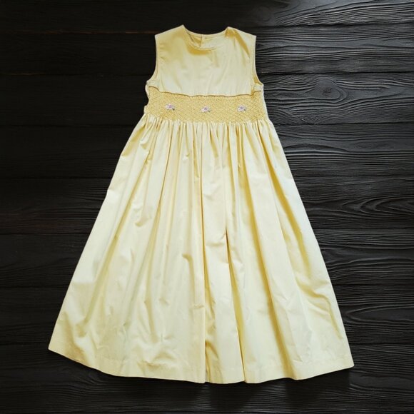Rare Editions Other - Rare Editions Yellow Smocked Dress Size 12